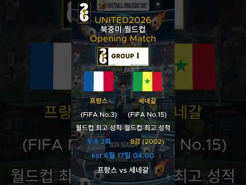 이변의 피바람 예고💥 2026 월드컵 조별리그 1차전 무조건 봐야 할 핵꿀잼 빅매치 총정리 | MatchPoint Insight #shorts