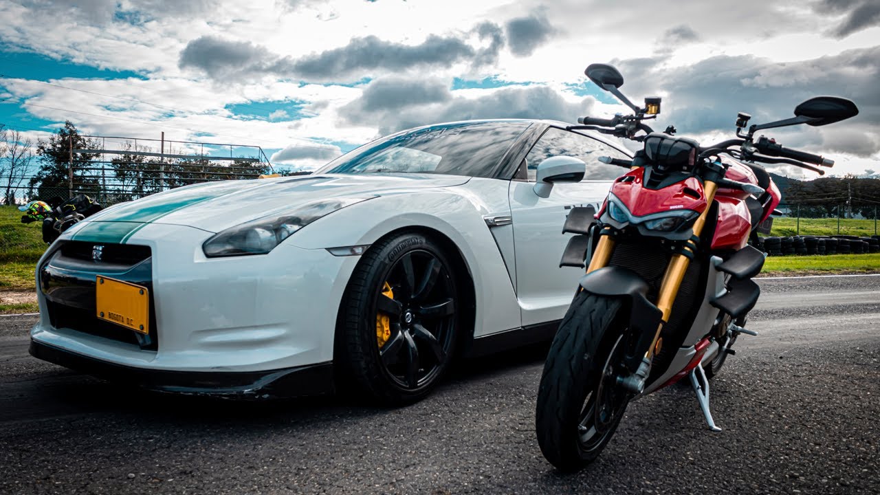 Nissan GTR stage 2 VS Ducati Street Fitgther V4S