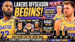 LAKERS OFFSEASON BEGINS! Austin Reaves MAX DEAL? LeBron's Future, Draft, Trades & Free Agency! 🔥🏀