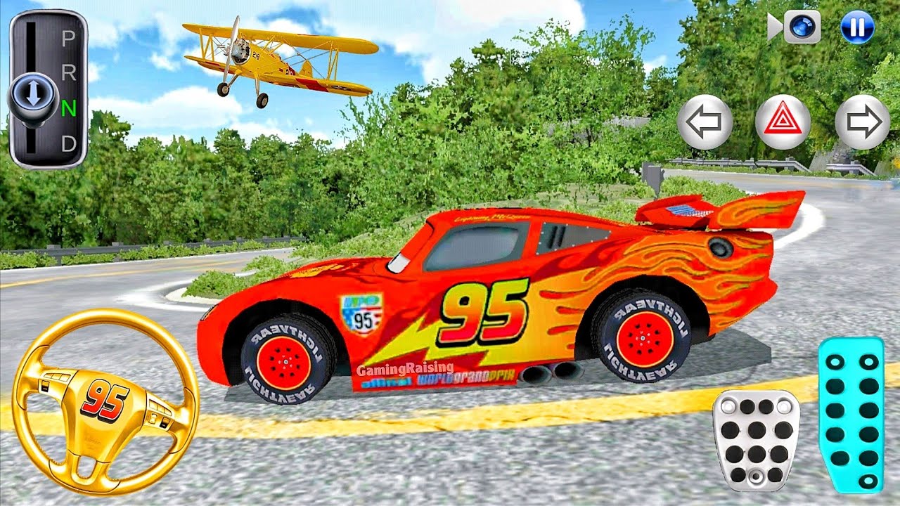 New Lightning McQueen Stuck Mountain Road - 3D Driving Class - 3D Driving Class Game - Car Game