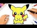 HOW TO DRAW PIKACHU KAWAII EASY ⚡????