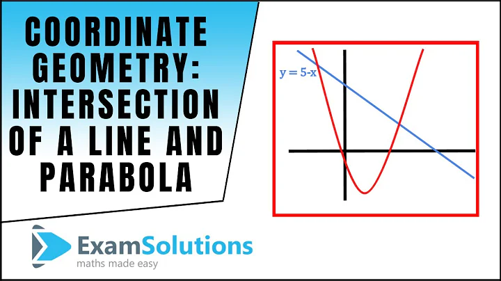 Coordinate Geometry : Intersection of a line and parabola : ExamSolutions