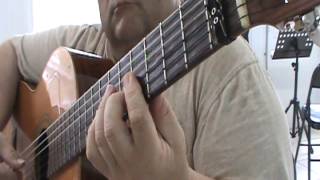 AVE MARIA  Schubert 1797 --1828  GUITAR TABS IN B FLAT ANNOTATION FORM