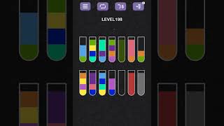 Water Sort Puzzle level 198#games #gameplay #subscribe screenshot 4