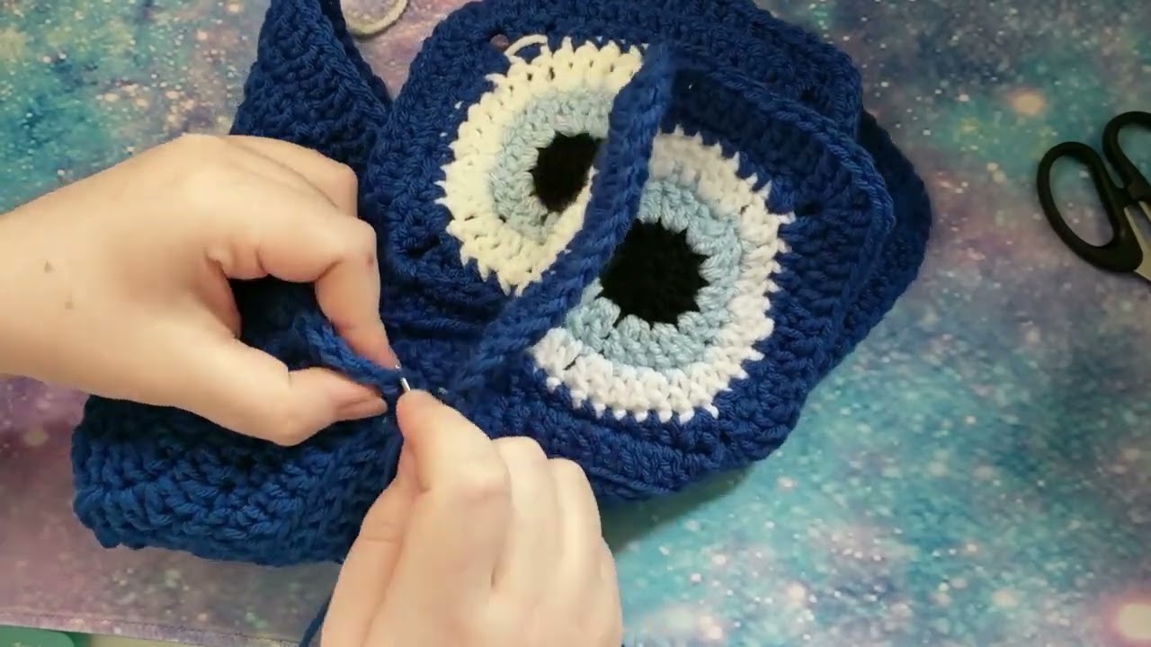 Evil Eye Crochet Bag