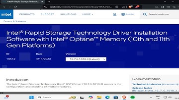 How To Download Intel Rapid Storage Technology Driver in Windows 11