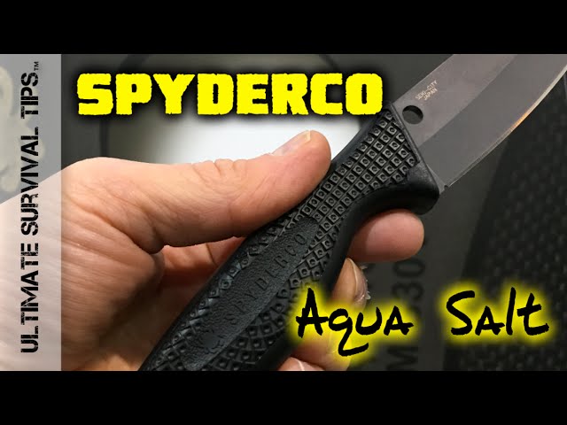 Spyderco Aqua Salt - Tactical / Combat / Survival Knife - It's Back in  BLACK - SHOT Show 