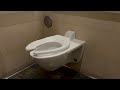 Toto automatic toilet flush in mens restroom  century city mall los angeles california usa