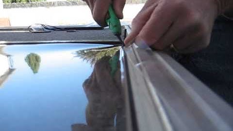 How-to Install Clear Plastic In Screen Frame - Part 3