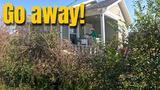 They WARNED Us to NOT Get NEAR This INSANELY OVERGROWN Yard!