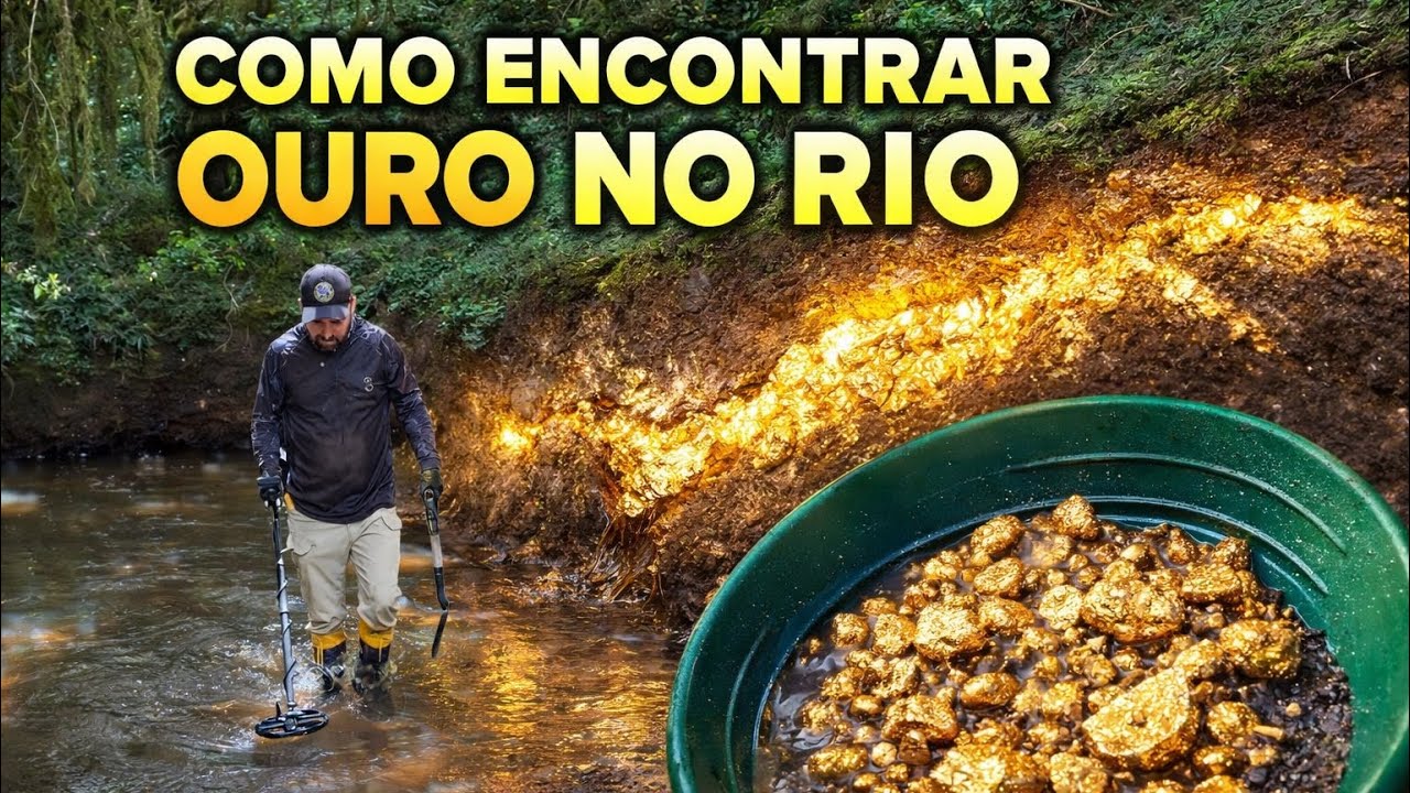 Assim que encontra ouro dentro do Rio