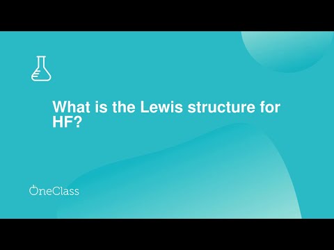 What is the Lewis structure for HF?