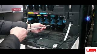 #BizHub improving print quality and laser unit cleaning.