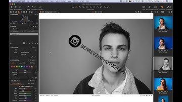 Black and White Portrait Editing Capture One Pro 20