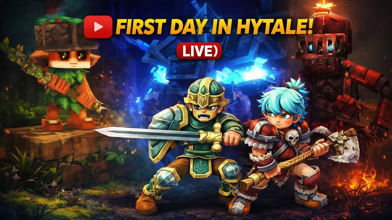 🔴 FIRST DAY IN HYTALE! | Day 1 Survival Gameplay (LIVE)