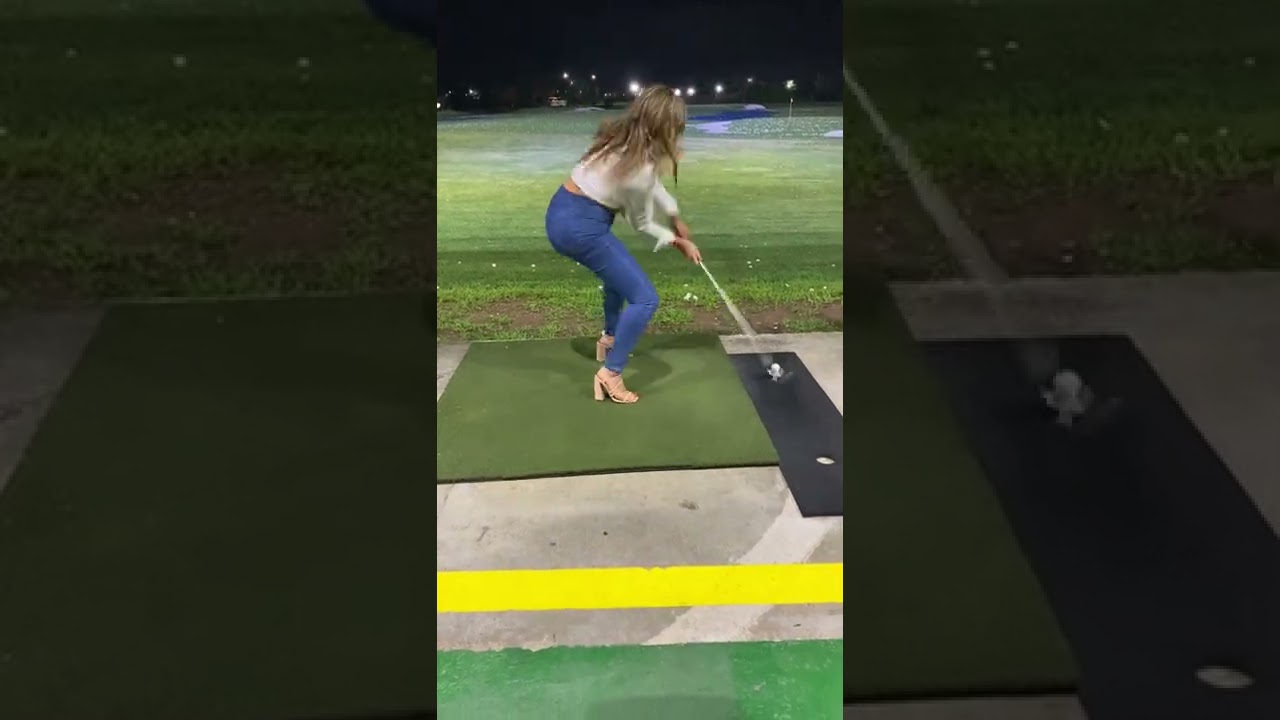 Driving Range Golf Swing Fail! Mega Fails #Shorts #Fails