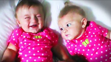 Funny Twin Babies Laughing Compilation  2016