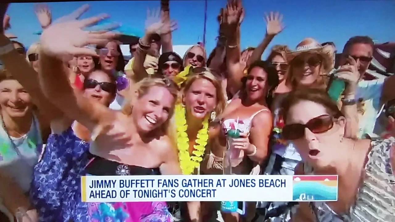jimmy buffett Tailgating with news 12