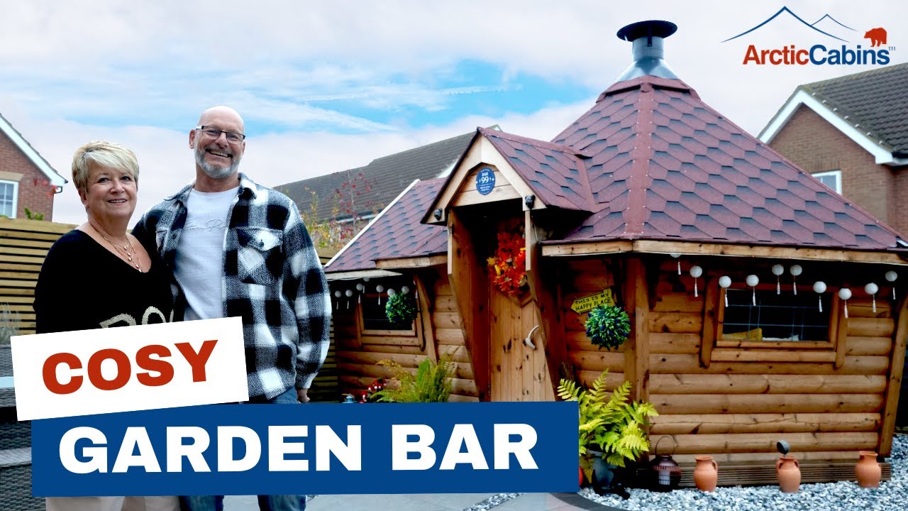 This Couple Built a BBQ and a Bar in Their Garden Cabin!
