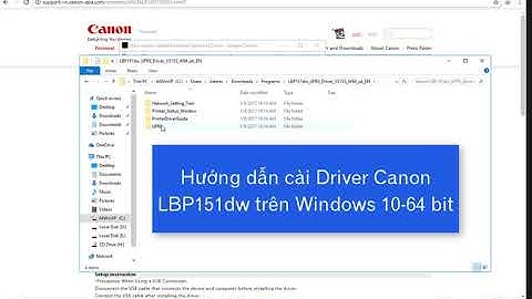 Hướng dẫn sử dụng máy in canon lbp 151 dw năm 2024
