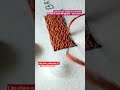 hand embroidery for beginners Brick stitch #shorts