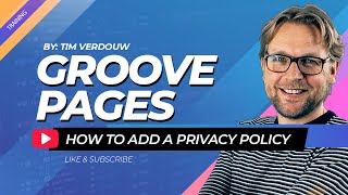Full GroovePages Training - How To Create Privacy Policy/Terms Of Conditions Pages News
