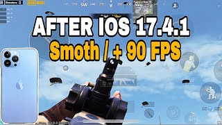 Iphone 13 pro after ios 17.4.1 update in pubg mobile test