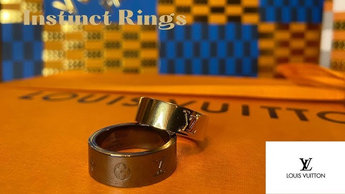 Louis Vuitton LV Instinct Set of 2 Rings Gold Metal. Size M