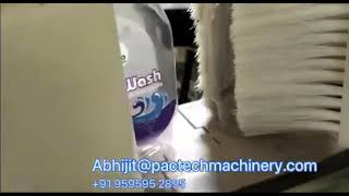 sticker labelling machines front back for hand wash