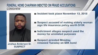 Longview funeral home chair accused of defrauding woman of sister’s life insurance