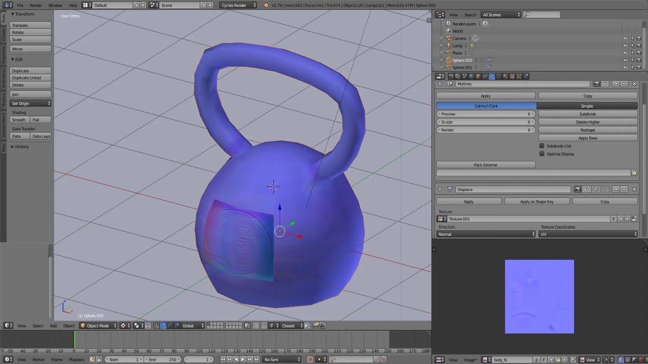 Blender 3d Making a kettlebell 2 YouTube
