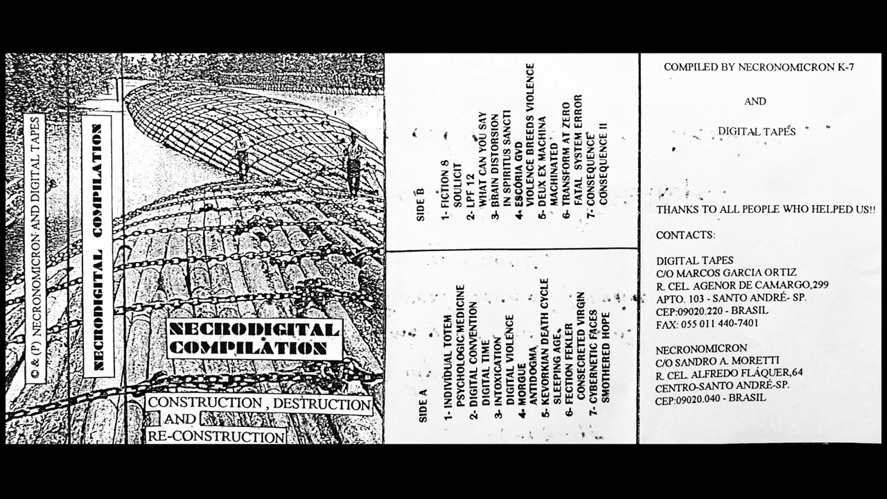Ver Various - Necrodigital Compilation (Construction, Destruction & Re-Construction) en YouTube Ver Various - Necrodigital Compilation (Construction, Destruction & Re-Construction) en YouTube