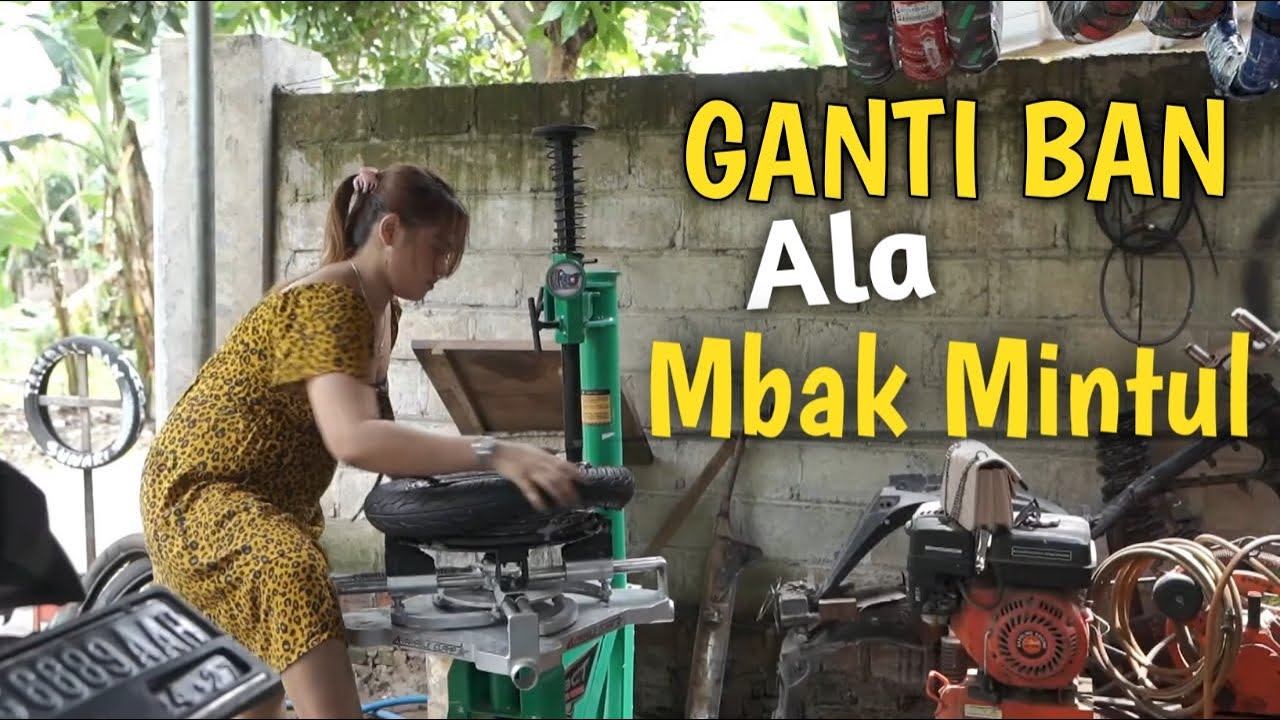 MINTUL jadi tukang ban...! || WOKO CHANNEL - BCT Tire changer