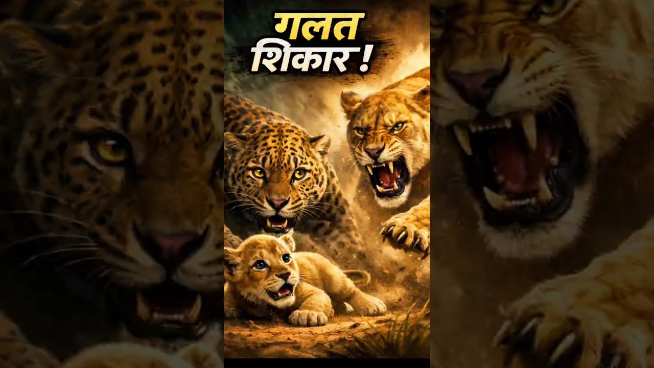 Leopard vs Lioness | Leopard Made a Big Mistake | Mother Lioness Rage Saves Cub 