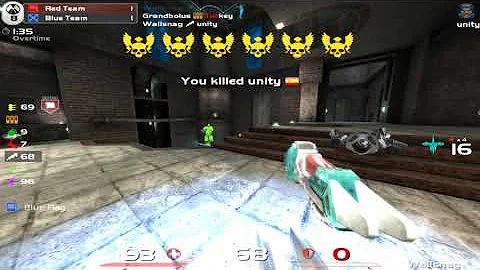 Infinity Quad Run/Cap during Overtime (Quake Live CTF)