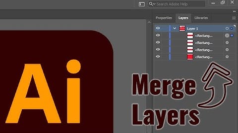 How to merge layers in Illustrator