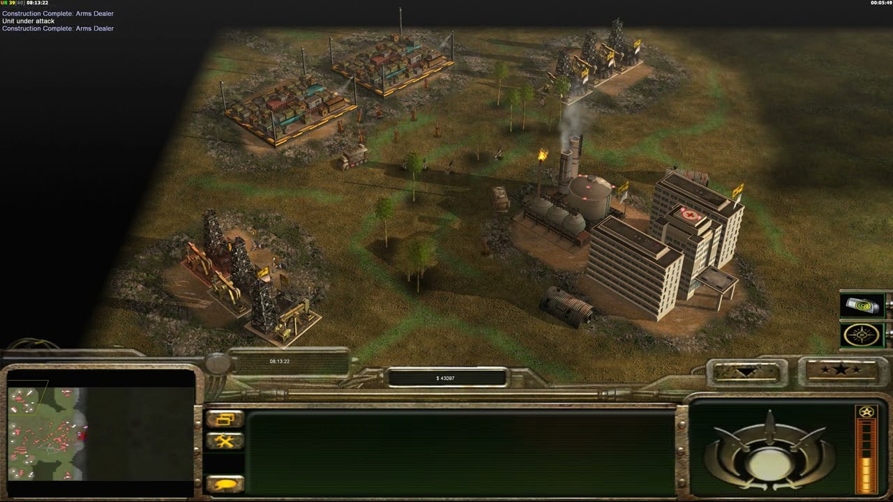 CNC Generals Contra X Beta GLA Stealth General VS 5 Insane Army China Infantry General