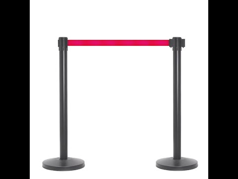 2pcs pack retractable belt stanchion, easy assembling, no tools required.