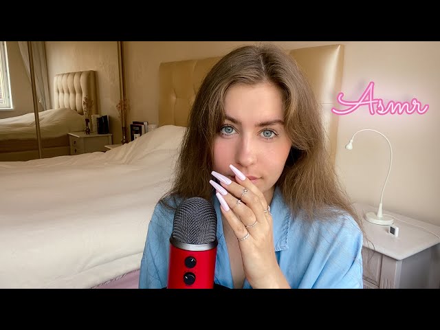 ASMR Trigger Words with Long Nails Tapping 👂🏽from Ear to Ear👂🏽