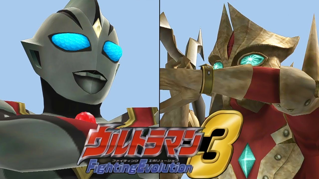 [PS2] Ultraman Fighting Evolution 3 - Ace Killer vs Evil Tiga (1080p 60FPS)