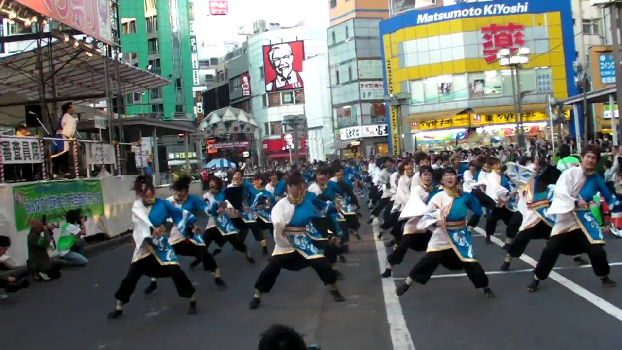 踊り侍　ふくろ祭り　第10回東京よさこい　西口駅前パレード