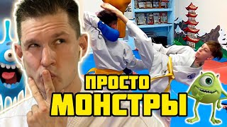 ТОП Каратэ, тренировка по кумите wkf, малые жгут!