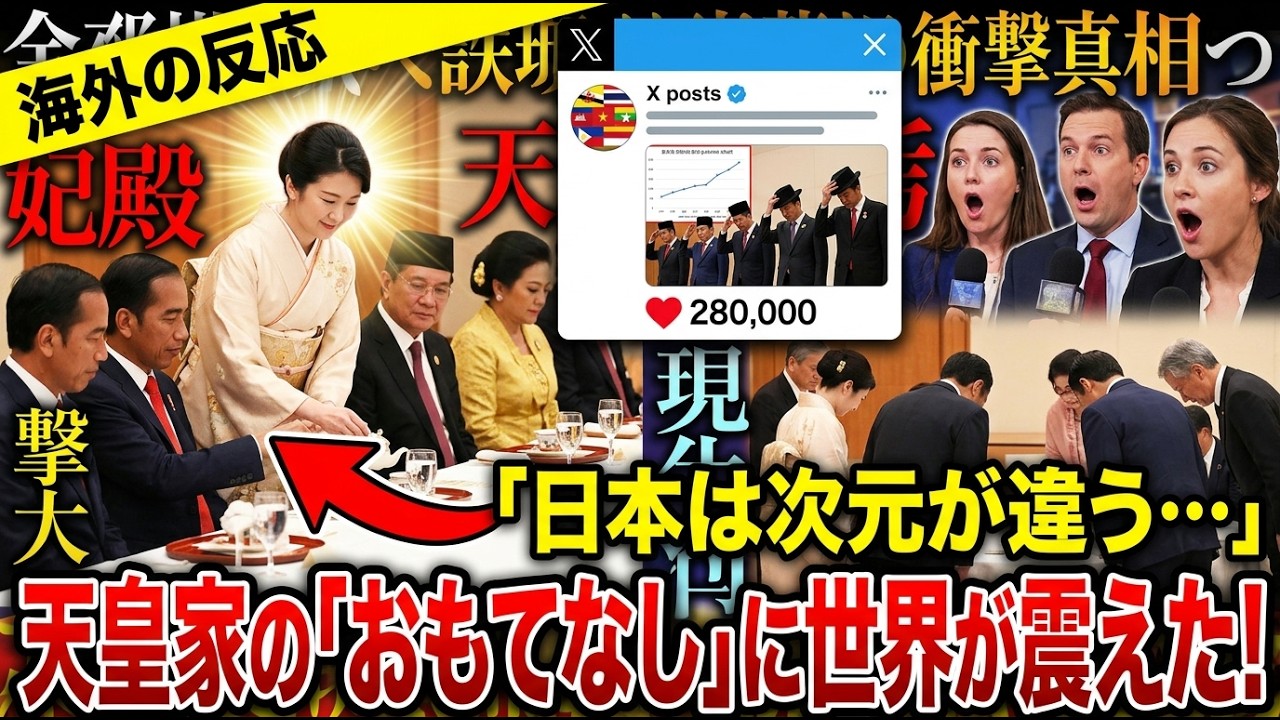 【海外の反応】「これこそが皇室の品格…」東南アジア7カ国の要人が紀子様と雅子様を前にして思わず言葉を失った衝撃の理由