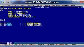 Tutorial Pemrograman Dasar Pascal ( Untuk Pemula )