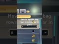 How to update bag rows in action bar in palia