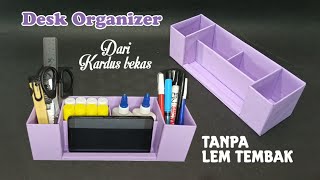 Desk Organizer Easy from Cardboard - Hiasan Meja dari Kardus  - Kerajinan tangan dari barang bekas