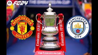 FC 24 | Manchester United vs Manchester City - Emirates FA Cup Final - PS5™ Full Gameplay
