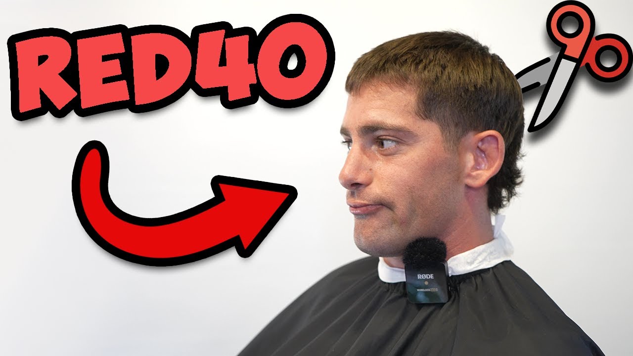 red40 guy gets a haircut 