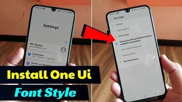 Install Stylish Font Style in Any Samsung One Ui Device