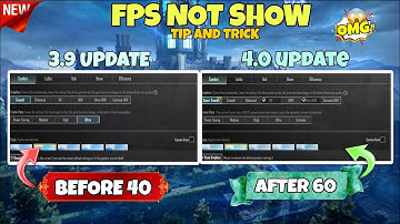  Super Smooth PUBG/BGMI ✅ | Super Smooth fps not showing 😕 In Update 4.0 